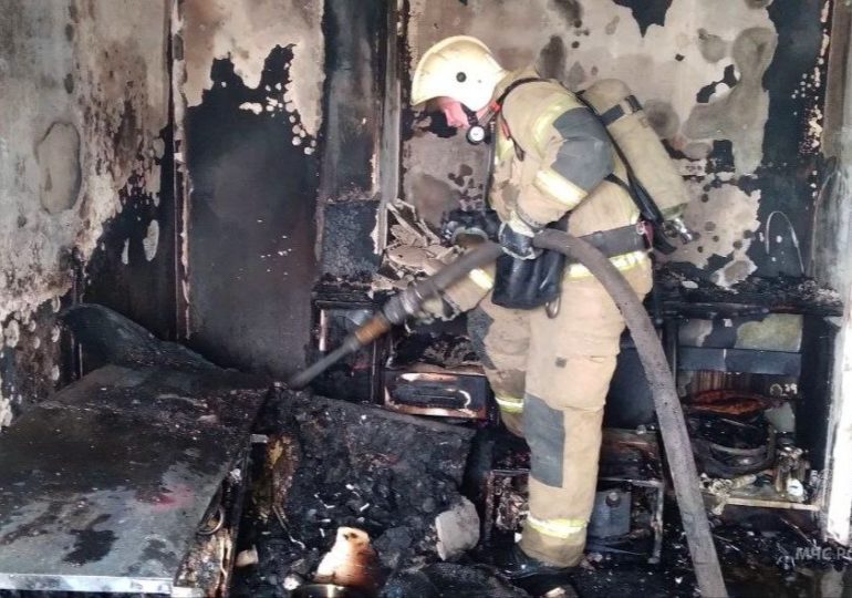 В Южном городе ликвидировали пожар в одной из квартир