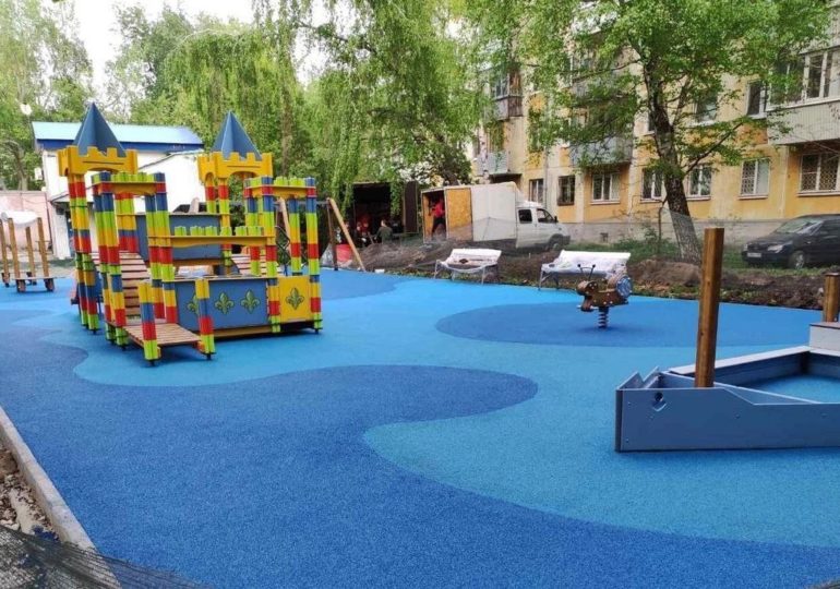 Дворовое пространство на Московском шоссе в Самаре преображают по программе «Формирование комфортной городской среды»