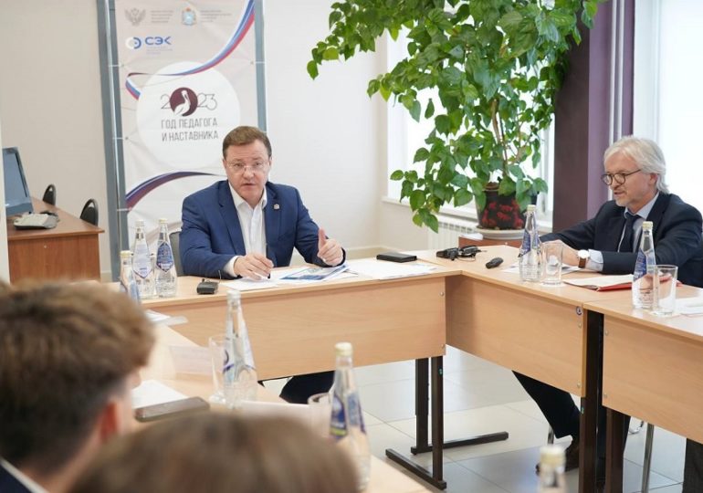 Дмитрий Азаров проверил, как обновляется строительно-энергетический колледж в Самаре