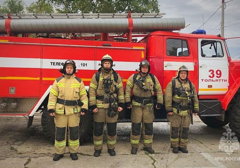 В Самарской области во время пожара спасли женщину