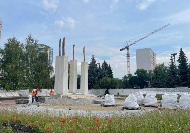 В Самаре на улице Мичурина обновляют памятный комплекс, посвященный воинам, погибшим в локальных конфликтах
