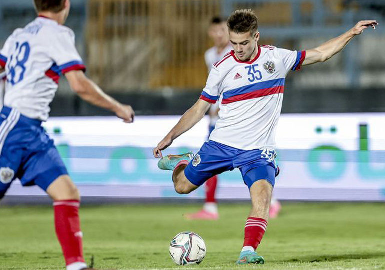Футболист «Крыльев Советов» Владислав Шитов забил гол в составе сборной России