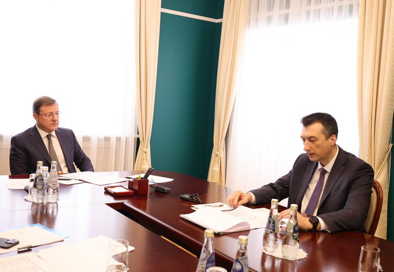 Губернатор Дмитрий Азаров обсудил с инвесторами продолжение строительства ветровых электростанций в Самарской области