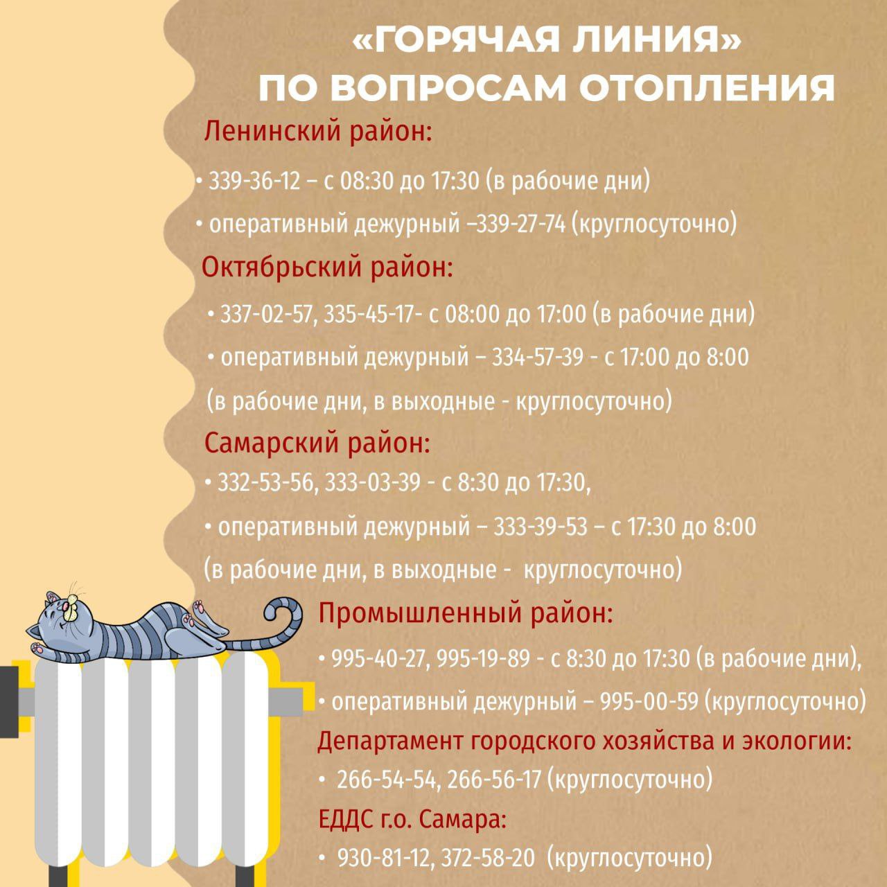 В Самаре отапливается 95,5% многоквартирных домов и 99,6% учреждений социальной сферы