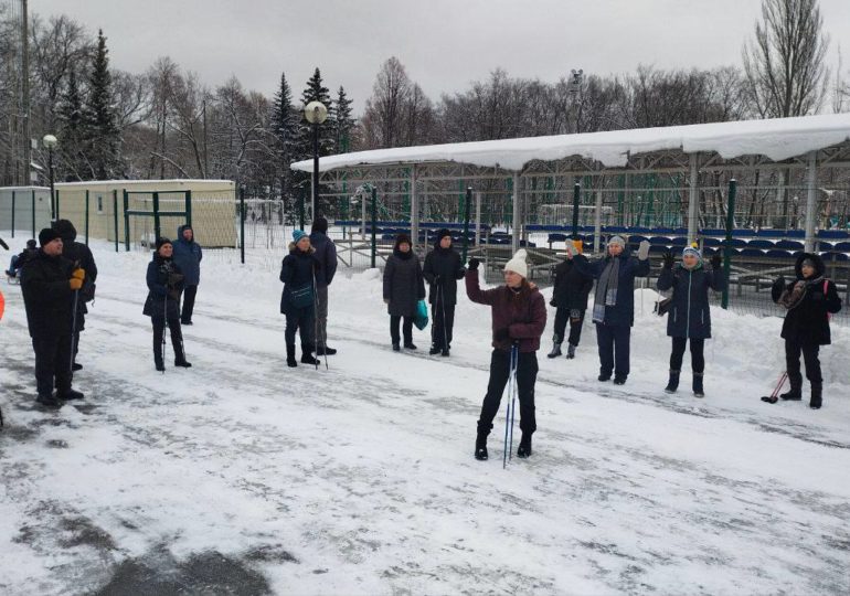 В Самаре проходит мастер-класс по скандинавской ходьбе