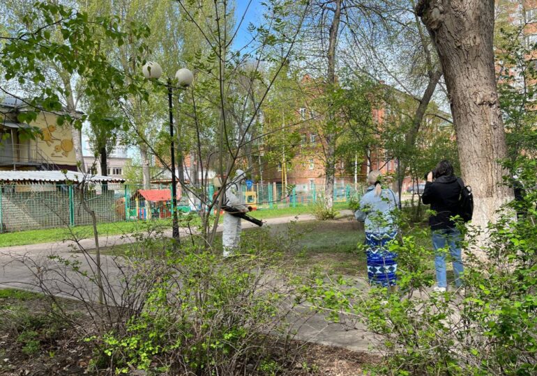 Территории Самары обрабатывают от вредителей