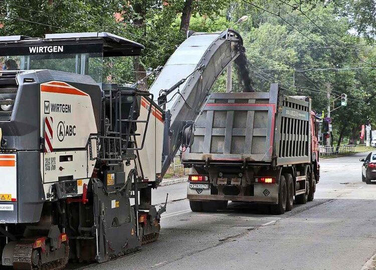 В Самаре продолжается ремонт на улице Александра Матросова