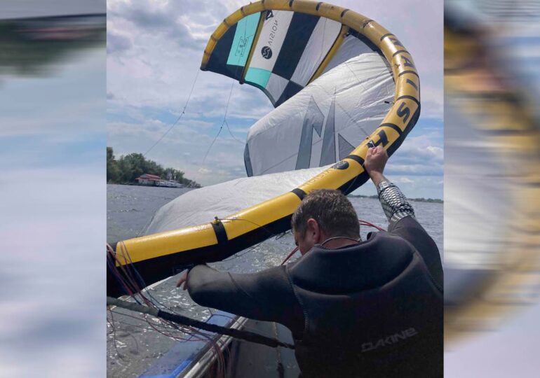 В Самаре спасли 42-летнего кайтсерфера