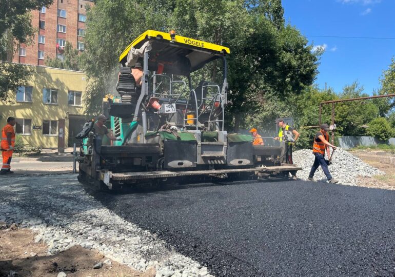 В Самаре на проезде Мальцева ремонтируют въезды на промышленные предприятия
