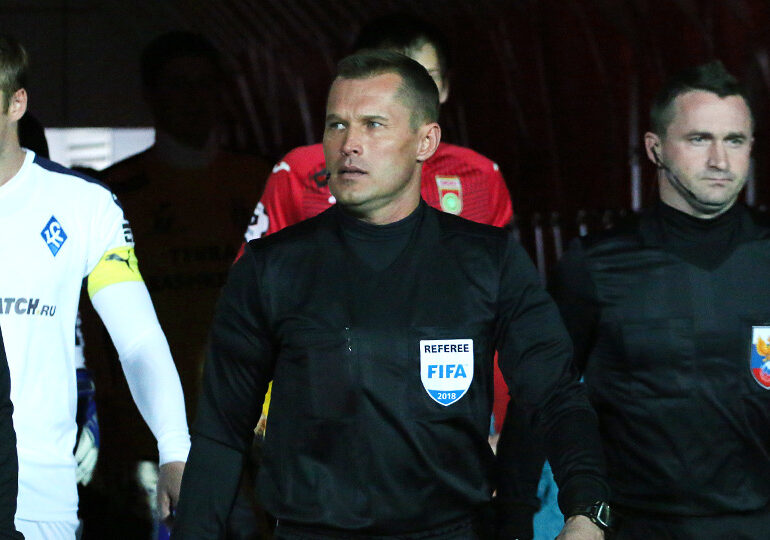 Матч между «Рубином» и «Крыльями Советов» рассудит Владислав Безбородов