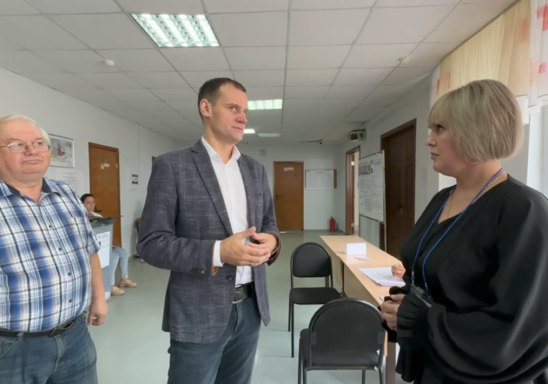 Мобильная группа Общественного штаба по независимому наблюдению осмотрела, как работает избирательный участок №2918