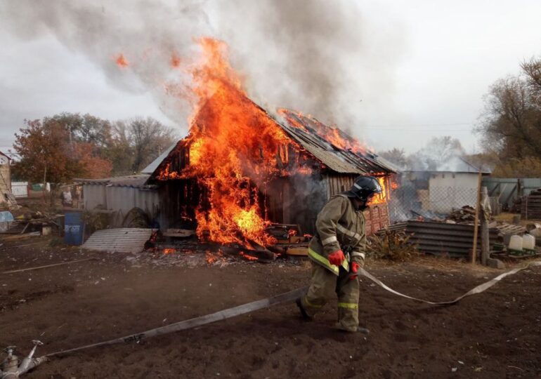 В Самарской области сгорел сарай