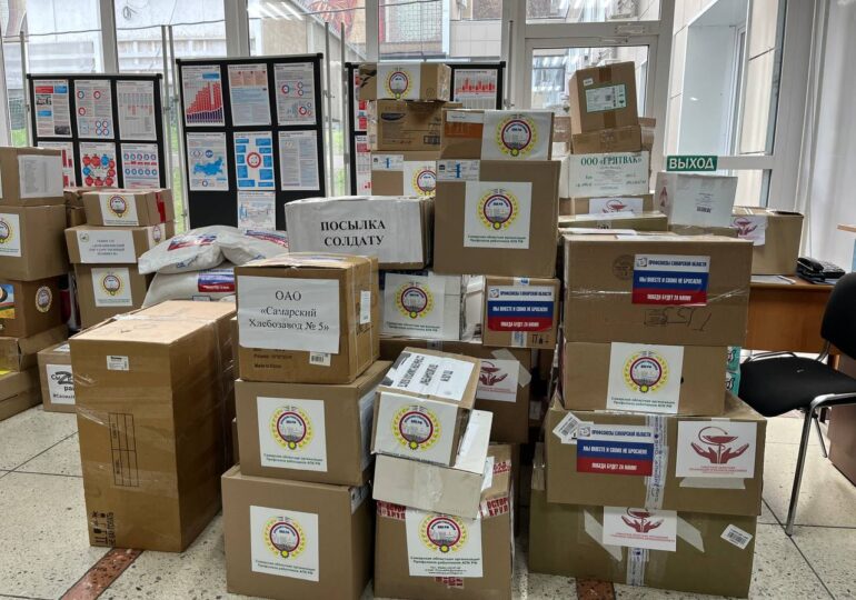 В Самаре отправили около 6 тонн гуманитарного груза в Курскую область