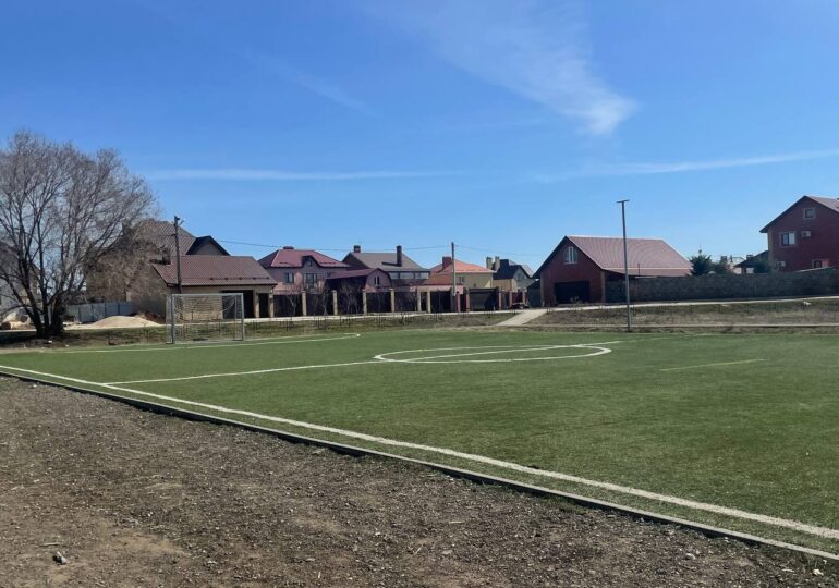 В поселке Рубежный обустроят футбольное поле