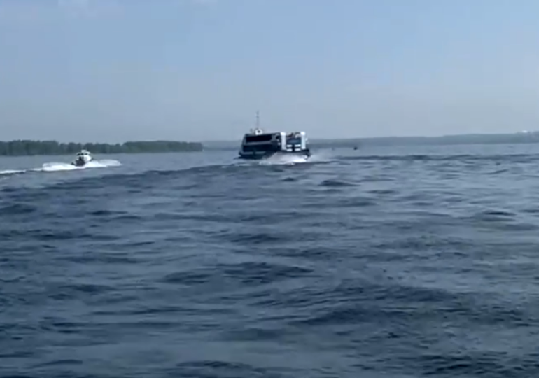 В Самарской области на реке развернулась погоня