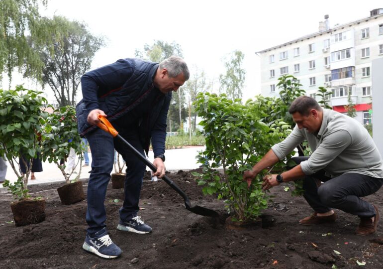 В самарском сквере «Восточный» высадили более 1,5 тыс. растений