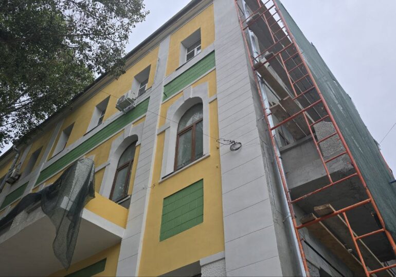 В Самаре проходит капитальный ремонт фасада дома Прагер