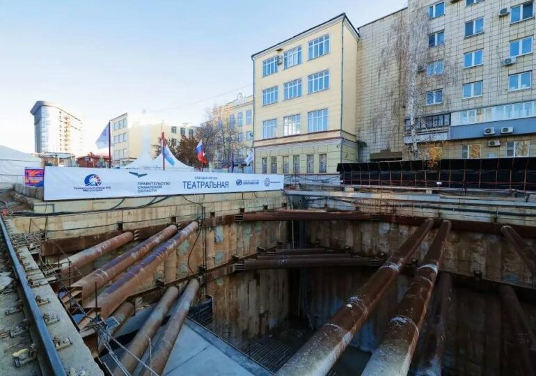 В Самаре завершили проходку тоннеля будущей станции метро «Театральная»
