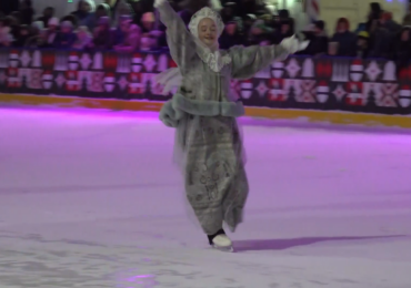 Самарские фигуристы выступили на площади Куйбышева