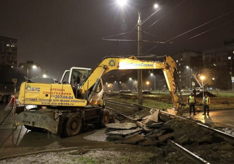 В Самаре отремонтируют более 5 км трамвайных путей