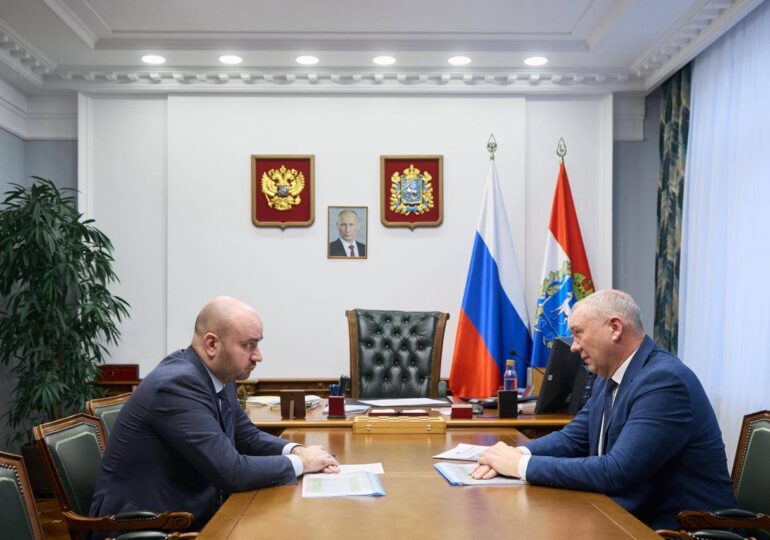 Губернатор Вячеслав Федорищев встретился с главой Сергиевского района Анатолием Екамасовым