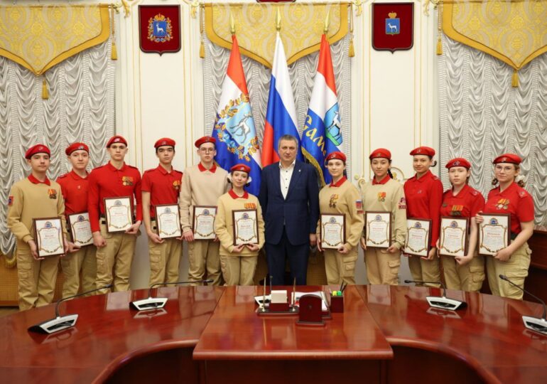 Иван Носков встретился с руководителями юнармейских отрядов Самары