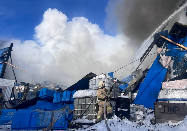 В Самарской области произошел крупный пожар