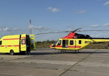 В Самарской области женщину эвакуировали в больницу на вертолете