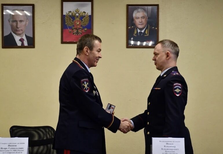 Новым руководителем отдела ГУ МВД по Чапаевску стал Владимир Попов