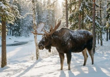 В Самарской области спасли лося