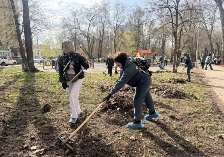 В Кировском районе Самары организовали общегородской субботник