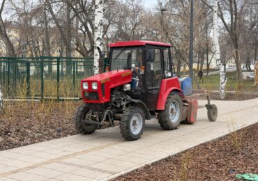 В Самаре проводят уборку в парке Щорса