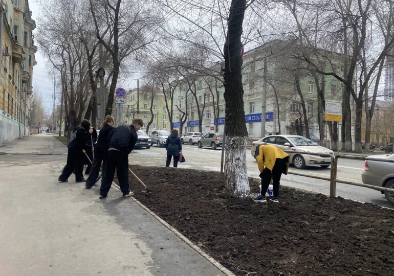 В самарской школе №144 провели субботник