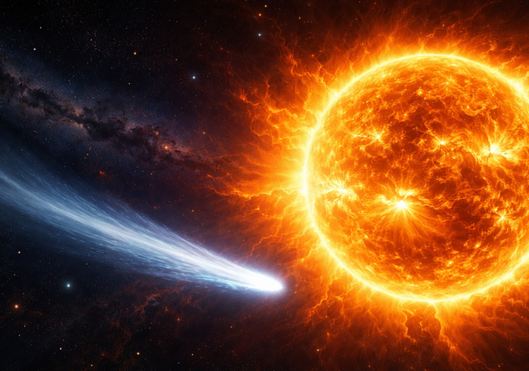 Самарцы смогут увидеть разрыв кометы у Солнца