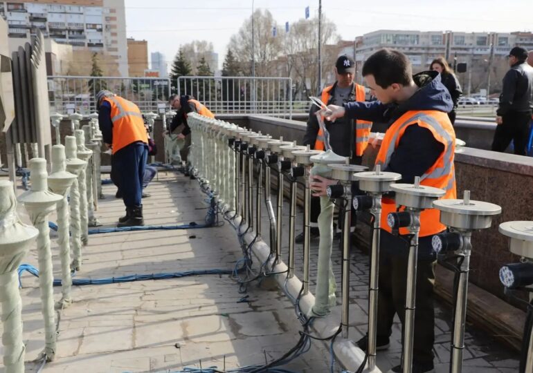 В Самаре пробные пуски фонтанов запланировали на 25 апреля