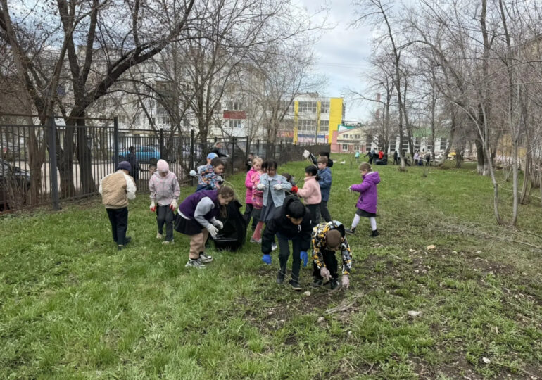 В самарской школе №167 завершился месячник по благоустройству