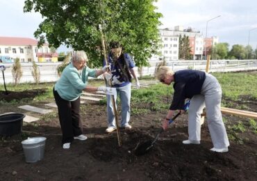 В Самаре высадили Аллею городов Поволжья