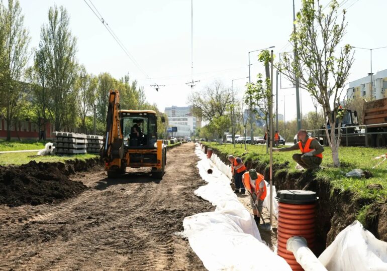 В Самаре продолжается капремонт трамвайных путей на Ново-Садовой