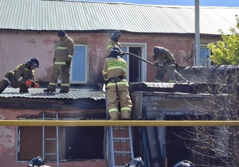 В Самарской области потушили пожар в частном доме