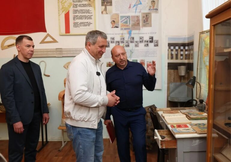 Иван Носков встретился с руководителем самарской спортшколы №4 «Аврора» Василием Поповым