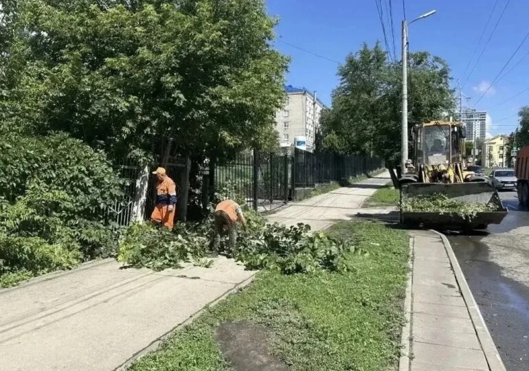 В Самаре ликвидировали последствия залпового ливня