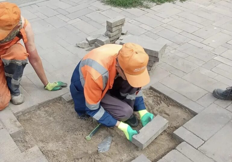 В Самаре обновляют пешеходные зоны