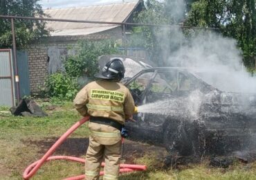 В Приволжском районе сгорел автомобиль