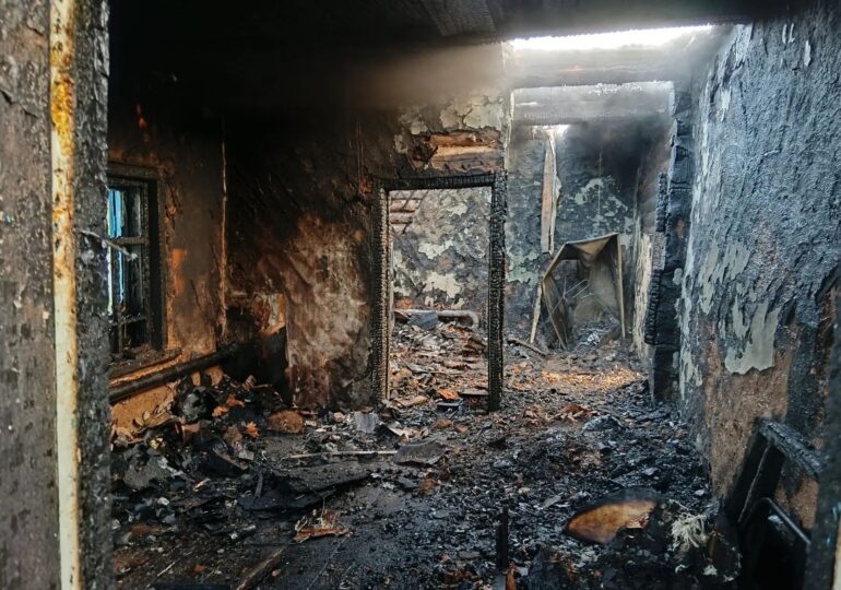 В Самарской области сгорел дом