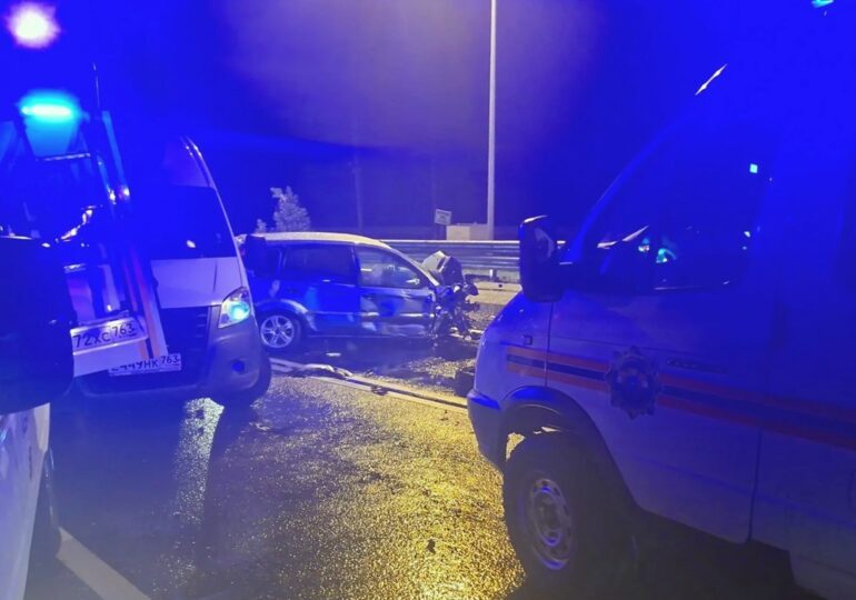 В Самарской области столкнулись пять легковушек