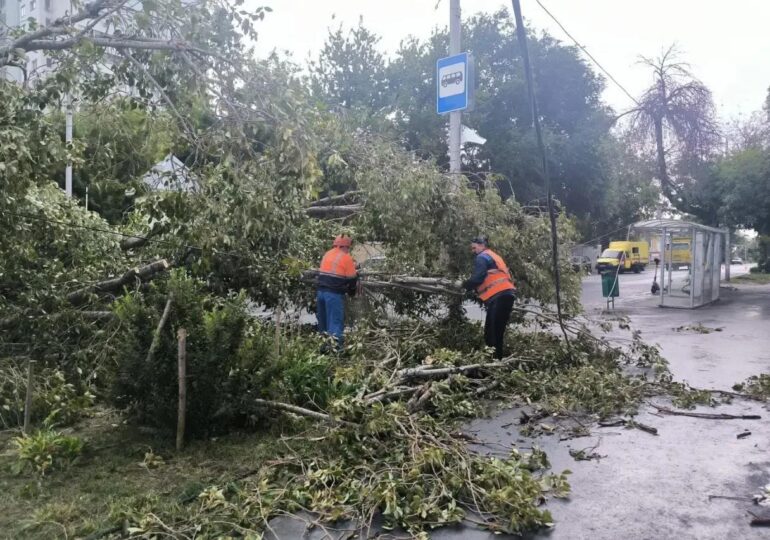 В Самаре устраняют последствия неблагоприятной погоды