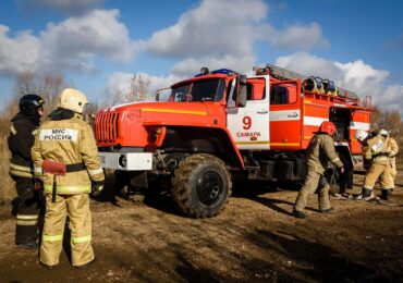 В Куйбышевском районе Самары потушили пожар