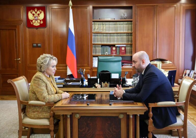 Вячеслав Федорищев встретился с председателем Совета Федерации Валентиной Матвиенко
