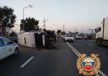 В Самарской области опрокинулся рейсовый автобус