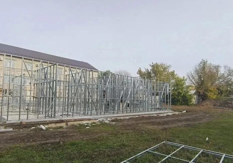 В селе Приволжье строят новую врачебную амбулаторию